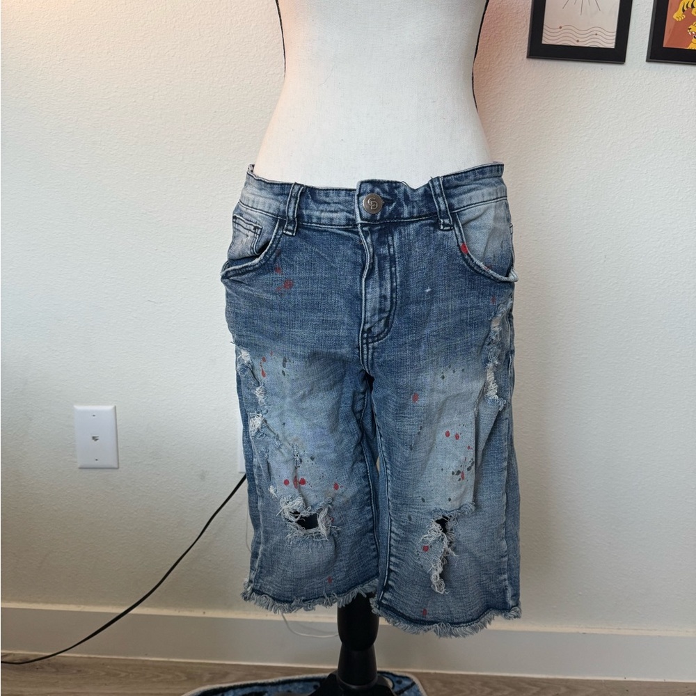 Distressed Blue Women's Jeans
